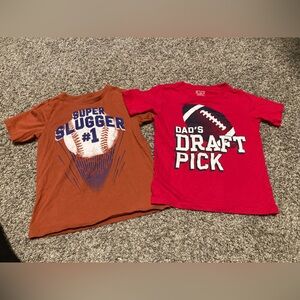 Boys Childrens Place t shirt bundle baseball and football 5T